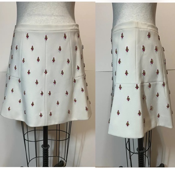 NWT J Crew Collection Fluted Double Crepe Embellished IvorySz 6 03993 $595 RARE! - Picture 11 of 11